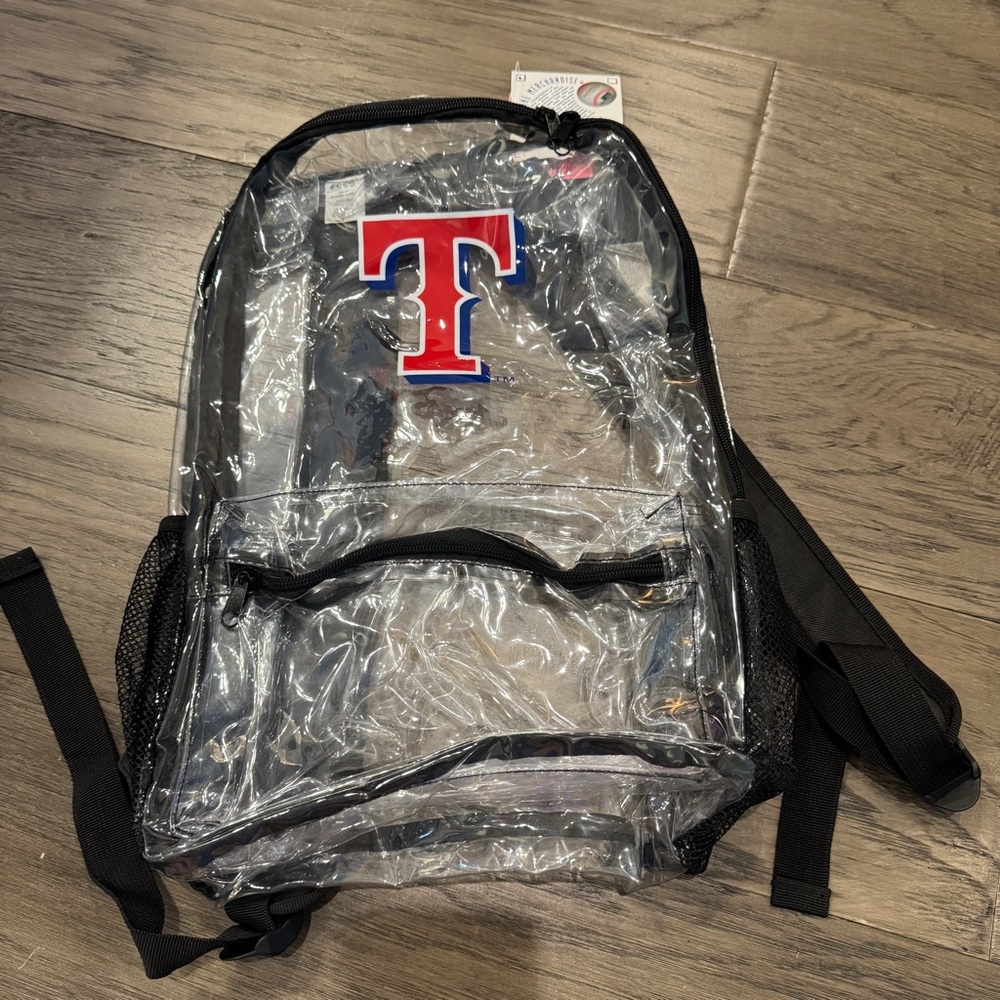Texas‎ Rangers MLB Clear Backpack NEW